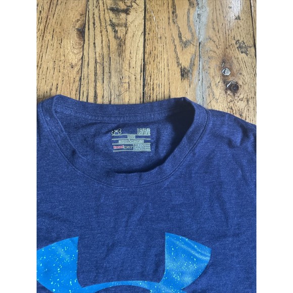 Men’s Large Under Armour Long Sleeve T Shirt Navy Blue - Picture 2 of 6